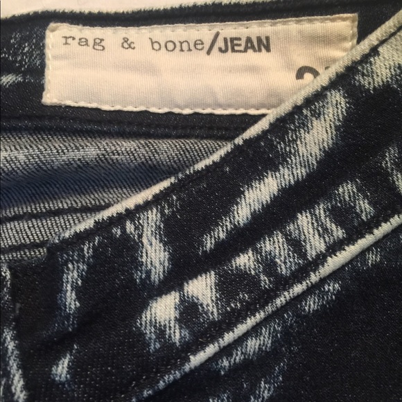 Rag & Bone indigo Retro 90s Acid Wash Skinny Jeans - Picture 5 of 8